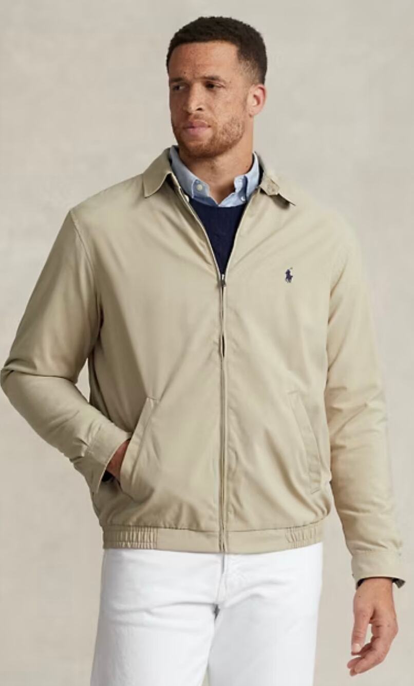 Polo Ralph Lauren Bi-swing Jacket Khaki Mens 4XLT 4XL TALL Full Zip Style 53973